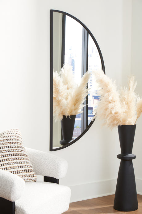 Nashville Furniture Outlets - Ashley Furniture - Denlow Mirror - Accent Mirror / Black - A8010333