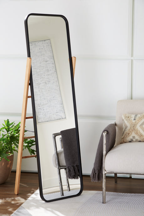 Nashville Furniture Outlets - Ashley Furniture - Bronick Mirror - Floor Mirror / Black/Brown - A8010342