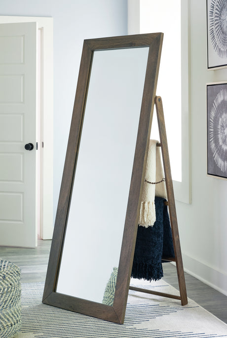 Nashville Furniture Outlets - Ashley Furniture - Dirkins Mirror - Floor Mirror / Brown - A8010343