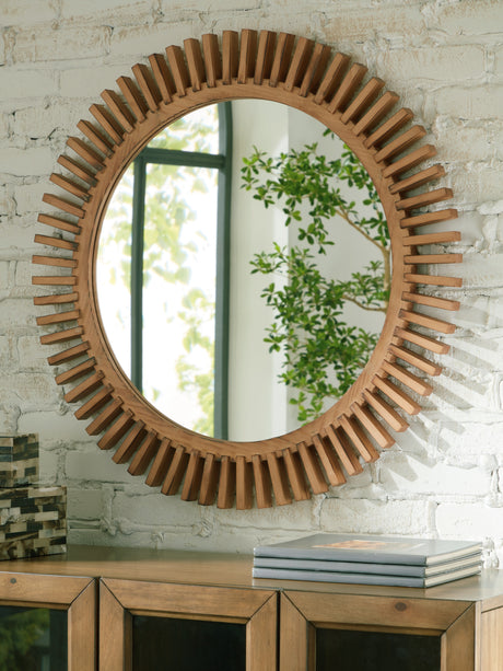 Nashville Furniture Outlets - Ashley Furniture - Tedwell Mirror - Accent Mirror / Brown - A8010410