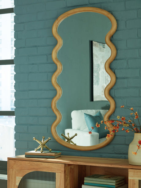 Nashville Furniture Outlets - Ashley Furniture - Serendis Mirror - Accent Mirror / Brown - A8010412