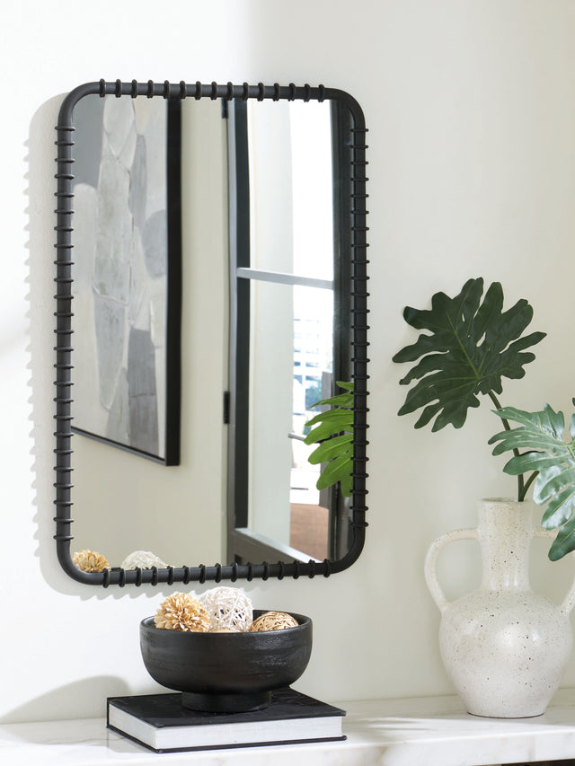Nashville Furniture Outlets - Ashley Furniture - Judlow Mirror - Accent Mirror / Black - A8010419