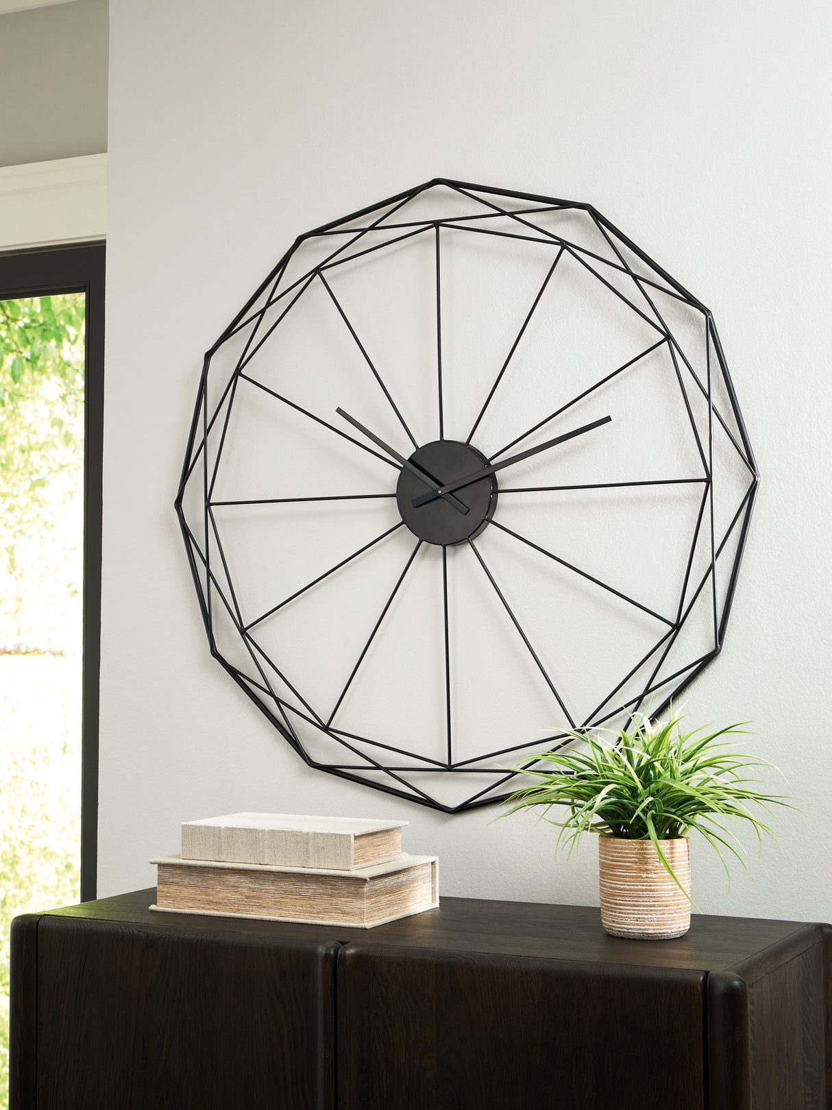 Nashville Furniture Outlets - Ashley Furniture - Arkthorne Wall Decor - Wall Clock / Black - A8010429