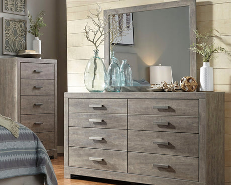 Nashville Furniture Outlets - Ashley Furniture - Culverbach Bedroom - Dresser and Mirror / Gray - B070B1