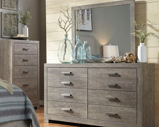 Nashville Furniture Outlets - Ashley Furniture - Culverbach Bedroom - Dresser and Mirror / Gray - B070B1
