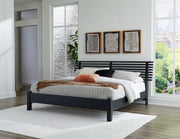Nashville Furniture Outlets - Ashley Furniture - Danziar Bedroom - King Slat Panel Bed / Black - B1013B6