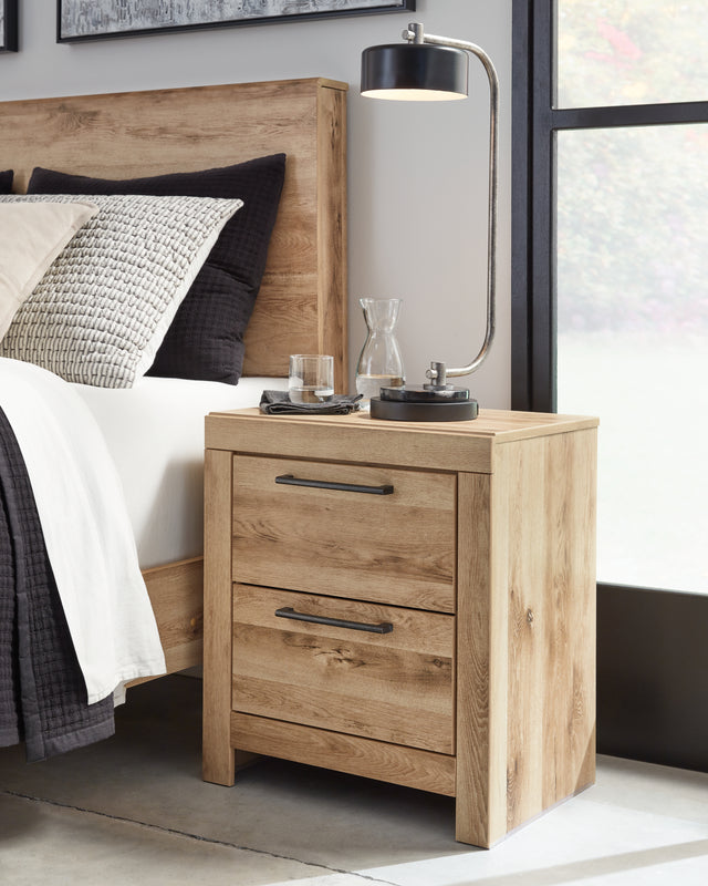 Nashville Furniture Outlets - Ashley Furniture - Hyanna Bedroom - Full Panel Storage Bed / Tan Brown - B1050B38
