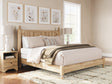 Nashville Furniture Outlets - Ashley Furniture - Aleaport Bedroom - King Panel Bed / Warm Brown - PCB1075B8