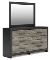 Nashville Furniture Outlets - Ashley Furniture - Broachmyn Bedroom - Dresser and Mirror / Black/Gray - PCB1118B1