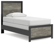 Nashville Furniture Outlets - Ashley Furniture - Broachmyn Bedroom - Twin Panel Bed / Black/Gray - PCB1118B8