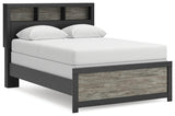 Nashville Furniture Outlets - Ashley Furniture - Broachmyn Bedroom - Full Bookcase Bed / Black/Gray - PCB1118B13