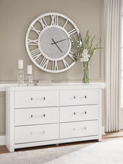 Nashville Furniture Outlets - Ashley Furniture - Maeling Bedroom - Six Drawer Dresser / White - PCB1119-31