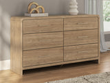 Nashville Furniture Outlets - Ashley Furniture - Gramburg Bedroom - Six Drawer Dresser / Warm Natural Brown - PCB1121-31