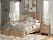 Nashville Furniture Outlets - Ashley Furniture - Gramburg Bedroom - Queen Panel Bed / Warm Natural Brown - PCB1121B4