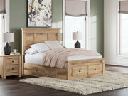Nashville Furniture Outlets - Ashley Furniture - Makidern Bedroom - Full Panel Storage Bed / Tan - PCB1170B39
