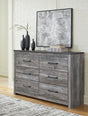 Nashville Furniture Outlets - Ashley Furniture - Bronyan Bedroom - Six Drawer Dresser / Dark Gray - B1290-31