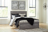 Nashville Furniture Outlets - Ashley Furniture - Bronyan Bedroom - Queen Panel Bed / Dark Gray - B1290B2