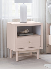 Nashville Furniture Outlets - Ashley Furniture - Wistenpine Bedroom - Twin Upholstered Panel Bed with Storage / Blush - B1323B14