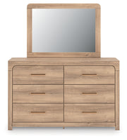 Nashville Furniture Outlets - Ashley Furniture - Kinlanni Bedroom - Dresser and Mirror / Tan - PCB1360B1