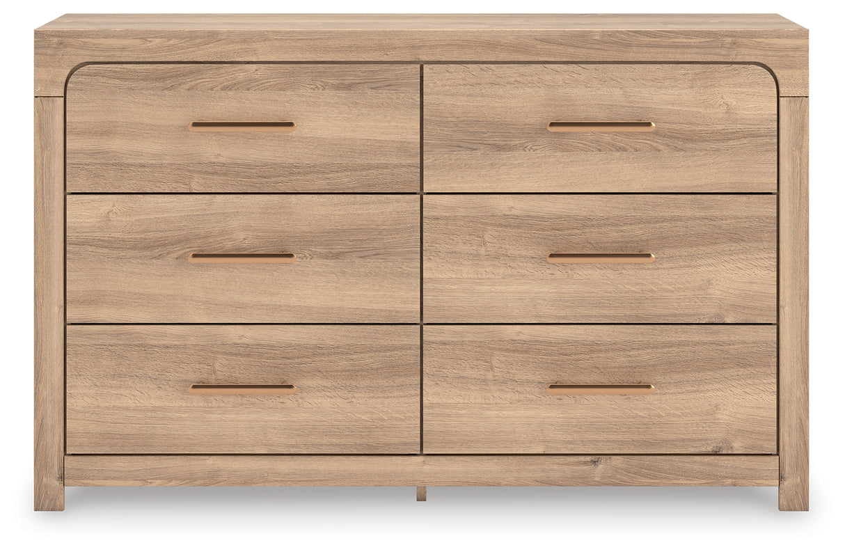 Nashville Furniture Outlets - Ashley Furniture - Kinlanni Bedroom - Six Drawer Dresser / Tan - PCB1360-31