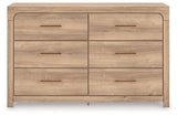 Nashville Furniture Outlets - Ashley Furniture - Kinlanni Bedroom - Six Drawer Dresser / Tan - PCB1360-31