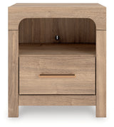 Nashville Furniture Outlets - Ashley Furniture - Kinlanni Bedroom - One Drawer Night Stand / Tan - PCB1360-91
