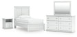 Nashville Furniture Outlets - Ashley Furniture - Bostwick Shoals Twin Panel Bed, Dresser, Mirror and Nightstand - Twin Panel Bed, Dresser, Mirror and Nightstand - B139B60