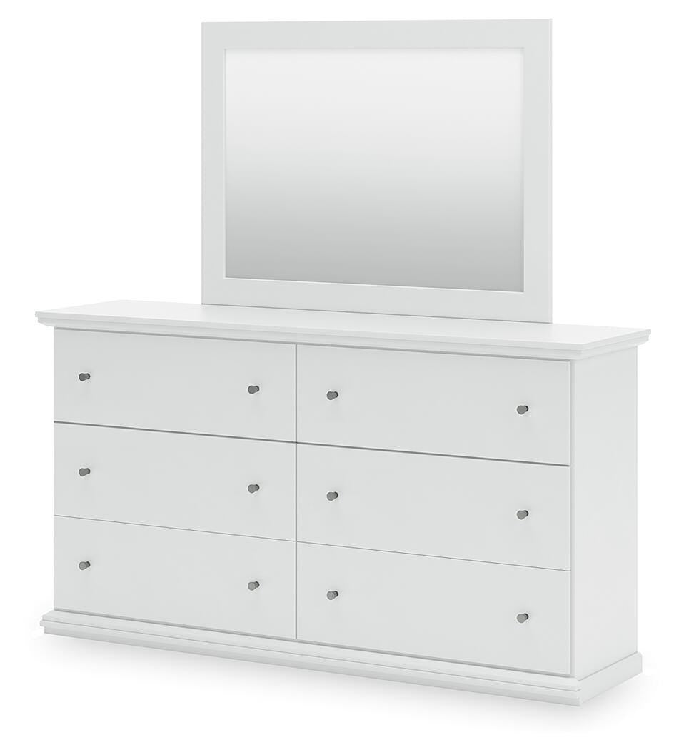 Bostwick Shoals Twin Panel Bed, Dresser, Mirror and Nightstand