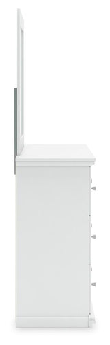 Bostwick Shoals Twin Panel Bed, Dresser, Mirror and Nightstand