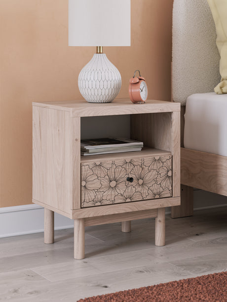 Nashville Furniture Outlets - Ashley Furniture - Arloster Bedroom - Full Upholstered Day Bed with Storage / Tan/White - PCB1566B11