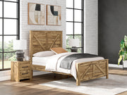 Nashville Furniture Outlets - Ashley Furniture - Maystonna Bedroom - Queen Crossbuck Panel Bed - PCB1580B2