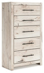 Nashville Furniture Outlets - Ashley Furniture - Lawroy Bedroom - Full Panel Bed with Storage / Light Natural - B2310B43