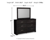 Belachime King Panel Bed, Dresser, Mirror, Chest and Nightstand