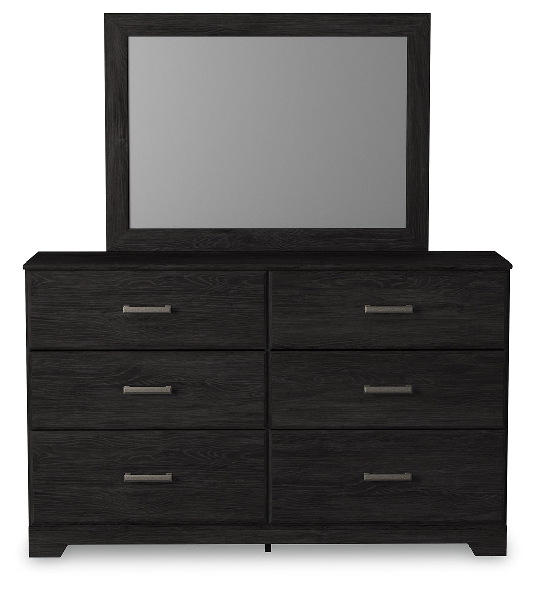 Belachime King Panel Bed, Dresser, Mirror, Chest and Nightstand