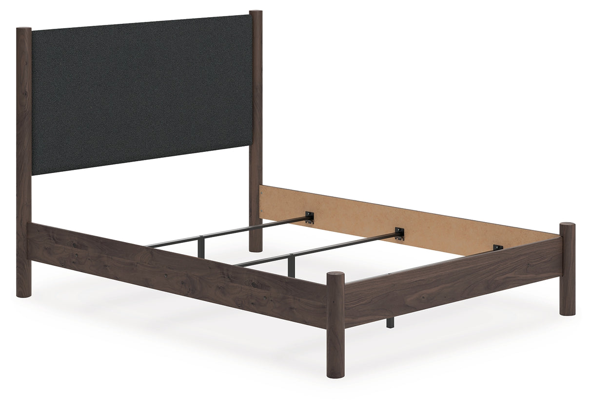 Nashville Furniture Outlets - Ashley Furniture - Pamytta Bedroom - Queen Upholstered Panel Bed / Brown - PCB2614B24