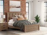 Nashville Furniture Outlets - Ashley Furniture - Oliandon Bedroom - Queen Panel Bed / Light Brown - PCB2844B2