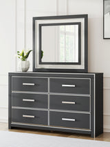 Nashville Furniture Outlets - Ashley Furniture - Zuraleus Bedroom - Dresser and Mirror / Black - PCB3380B1