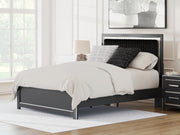 Nashville Furniture Outlets - Ashley Furniture - Zuraleus Bedroom - Queen Upholstered Platform Bed / Black - PCB3380B2