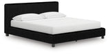 Nashville Furniture Outlets - Ashley Furniture - Zuraleus Bedroom - California King Upholstered Bed / Black - PCB3380B14