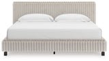 Nashville Furniture Outlets - Ashley Furniture - Zuraleus Bedroom - King Upholstered Bed / White - PCB3381B13