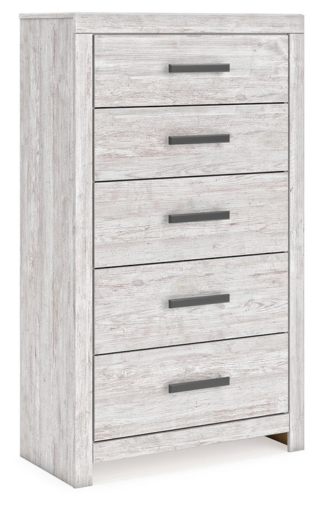 Nashville Furniture Outlets - Ashley Furniture - Cayboni Bedroom - Twin Panel Bed / Whitewash - B3788B6