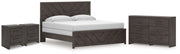 Nashville Furniture Outlets - Ashley Furniture - Prendonea King Panel Bed, Dresser and 2 Nightstands - King Panel Bed, Dresser and 2 Nightstands - B3789B13
