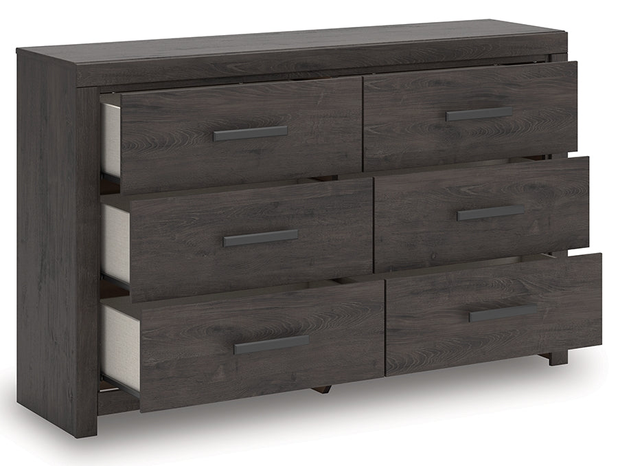Prendonea King Panel Bed, Dresser and 2 Nightstands