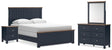 Nashville Furniture Outlets - Ashley Furniture - Landocken Queen Panel Bed, Dresser, Mirror and Nightstand - Queen Panel Bed, Dresser, Mirror and Nightstand - B414B18