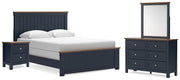 Nashville Furniture Outlets - Ashley Furniture - Landocken Queen Panel Bed, Dresser, Mirror and Nightstand - Queen Panel Bed, Dresser, Mirror and Nightstand - B414B18