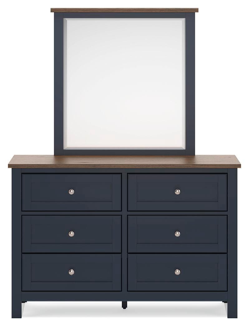 Landocken Queen Panel Bed, Dresser, Mirror and Nightstand