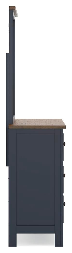 Landocken Queen Panel Bed, Dresser, Mirror and Nightstand