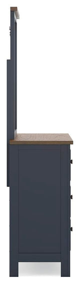Landocken Queen Panel Bed, Dresser, Mirror and Nightstand