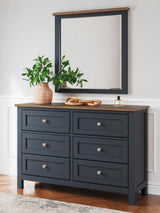Landocken Queen Panel Bed, Dresser, Mirror and Nightstand