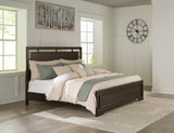 Nashville Furniture Outlets - Ashley Furniture - Covetown Bedroom - California King Panel Bed / Dark Brown - B441B9